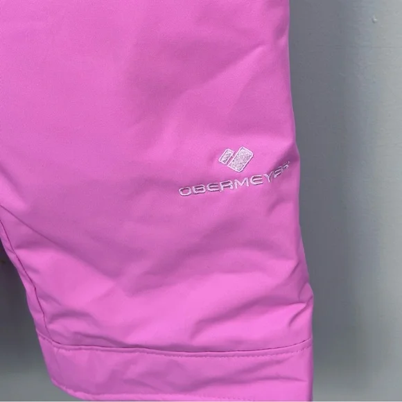 Obermeyer Girls Snoverall Hot Pink Ski Bib Pants 55018 Adjusrtable Size 6 Winter - Picture 4 of 16